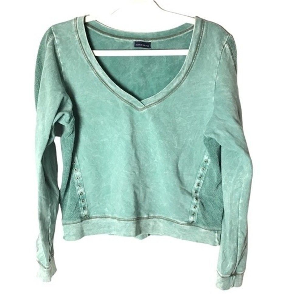 Boston Proper Sweatshirt Green Size S